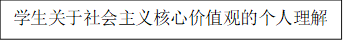 员工关于社会主义核心价值观的个人理解